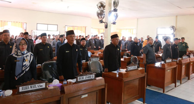 DPRD Pesibar Gelar Rapat Paripurna Tatib Perubahan Keanggotaan