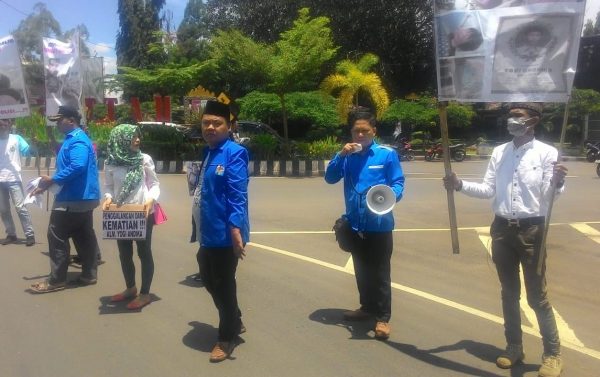 KNPI Lampura Berduka, Gelar Aksi Simpatik Penggalangan Dana Peduli Yogi Andhika