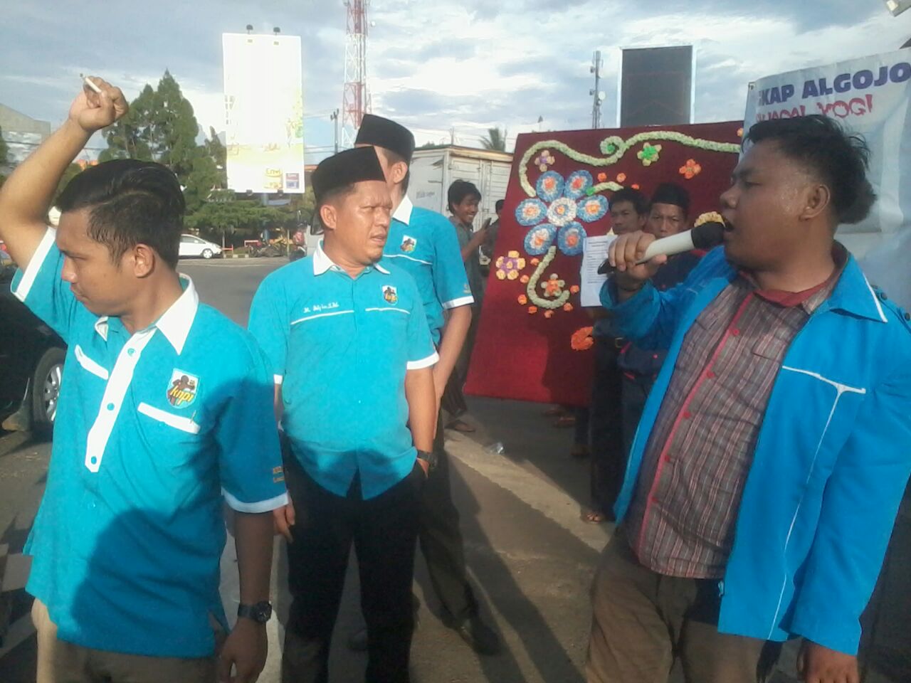 DPD KNPI Aksi Damai Dukung Polres Lampura Ungkap Kasus Kematian Yogi Andhika