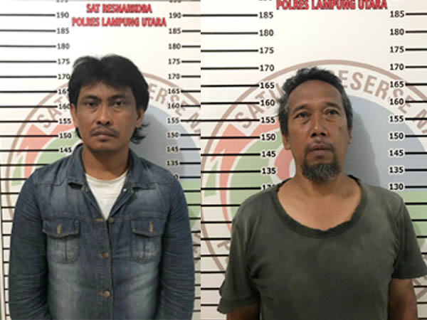 Pria Paruh Baya dan Rekannya Tertangkap Sedang “Pakai” Shabu