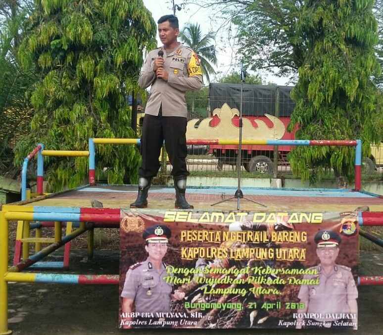 Pilkada Damai, Polres Lampura Gelar Adventure Trail