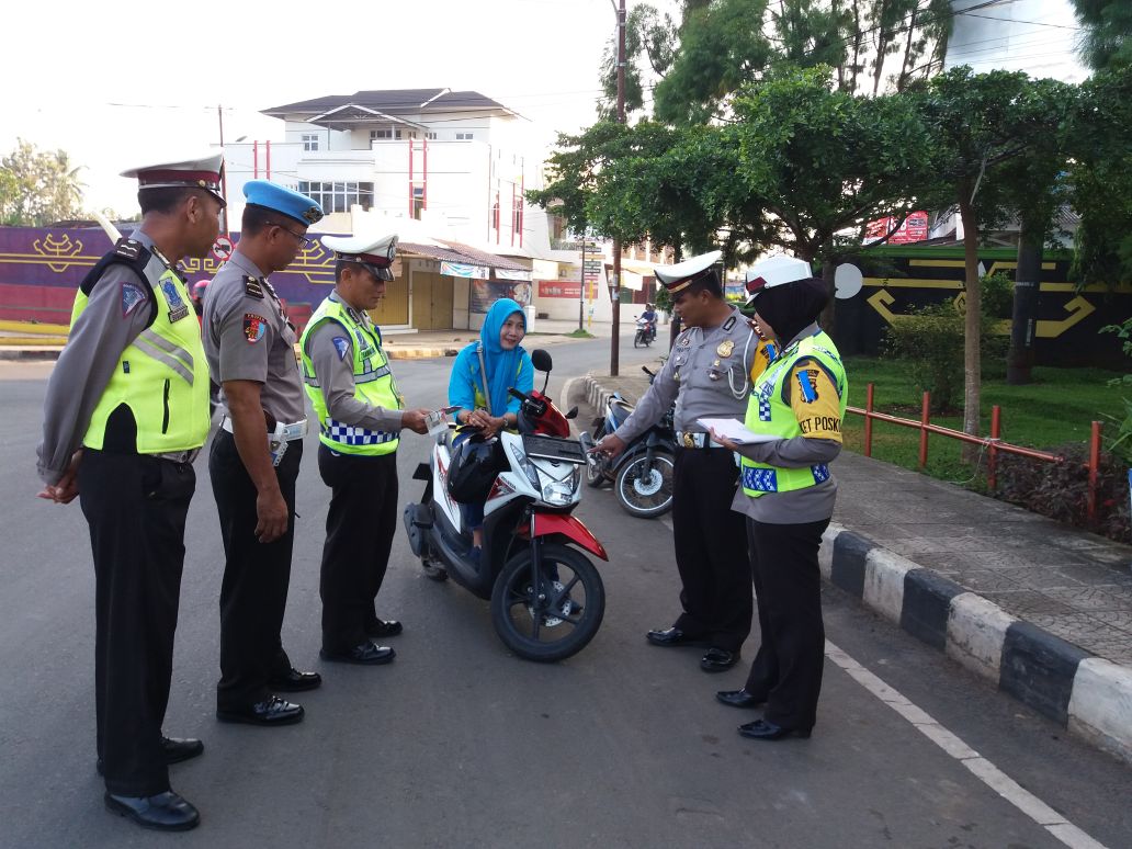 Operasi Patuh 2018, Satlantas Polres Lampung Utara Tilang 974 Pelanggar