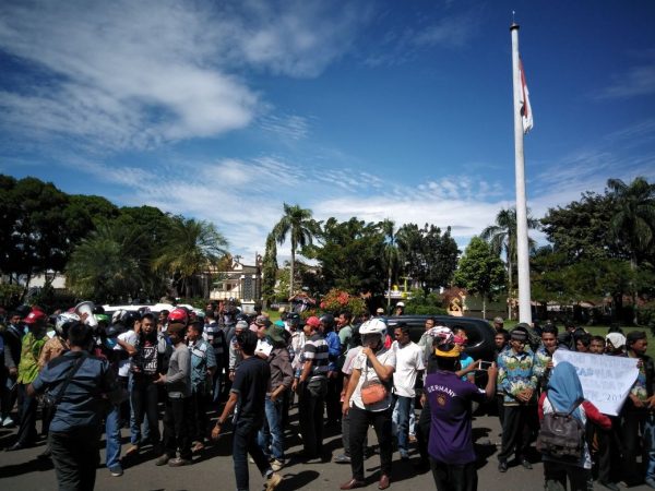 Unjuk Rasa Kembali Mewarnai Lampung Utara
