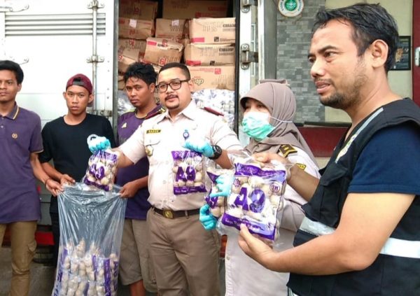 Baso Ilegal Asal Lampung Diamankan di Cilegon