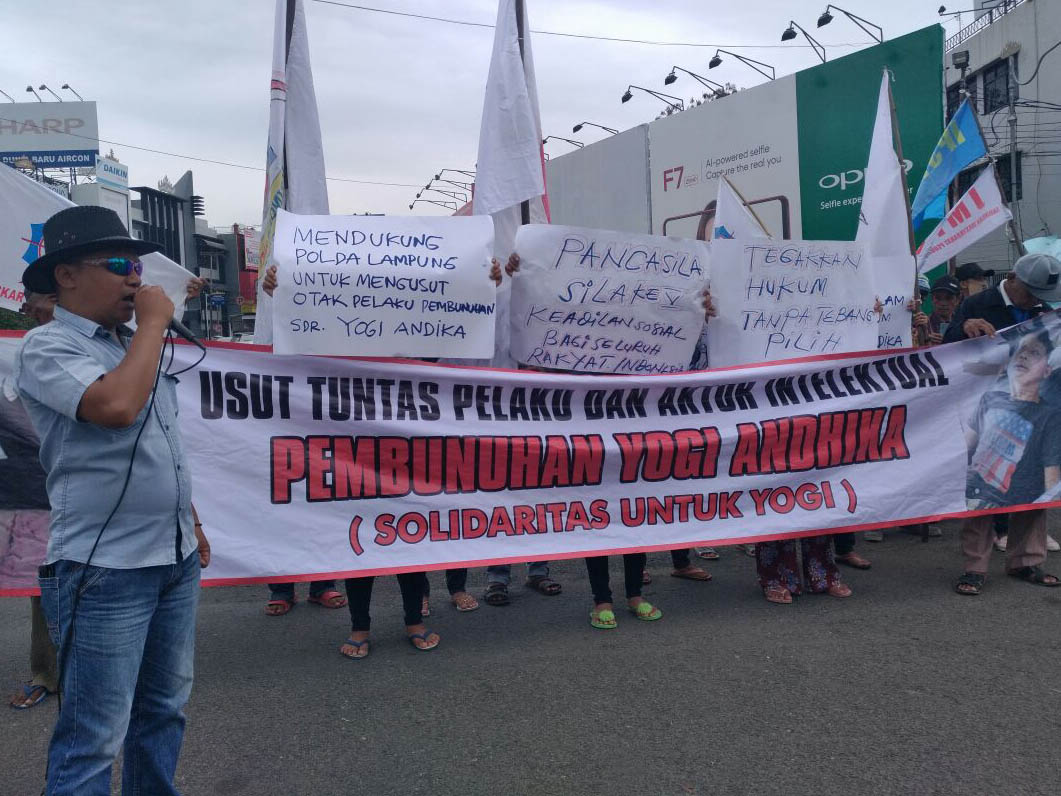 Solidaritas Masyarakat Lampung Desak Polda Tuntaskan Kasus Kematian Supir Bupati Lampura
