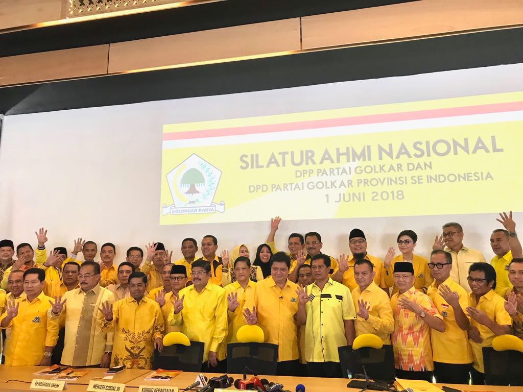 Jajaran DPD Golkar Lampung Hadiri Silatnas dan Bukber, Ini Pesan Ketua Umum