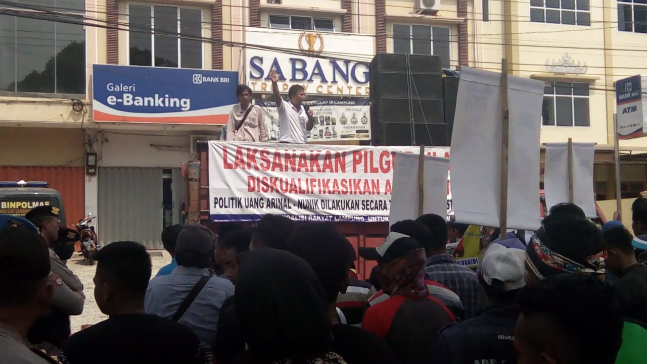 Demo Tolak Hasil Pilgub, Bohongi Warga Padangratu