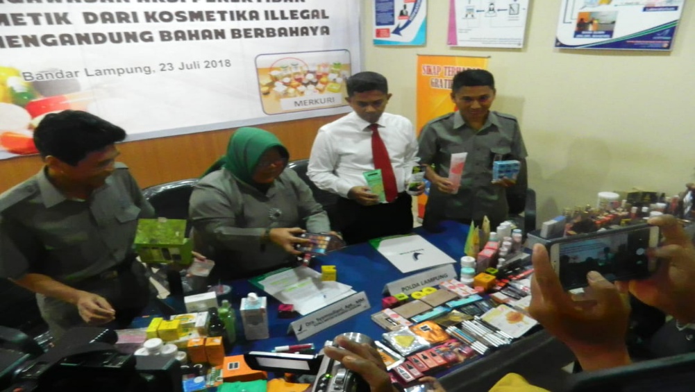 BBPOM Menyita Ribuan Kosmetik Ilegal
