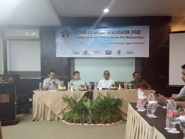 PWI Banten Gelar FGD Bahas Pers di Tengah Maraknya Hoax