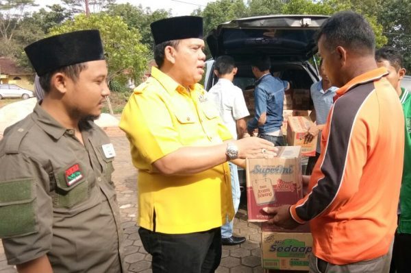 Tim Koalisi Pemenangan Arinal-Nunik Beri Bantuan Kepada Korban Banjir Di Lamtim