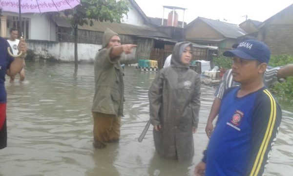 Camat Metro Pusat Pantau Lokasi Banjir