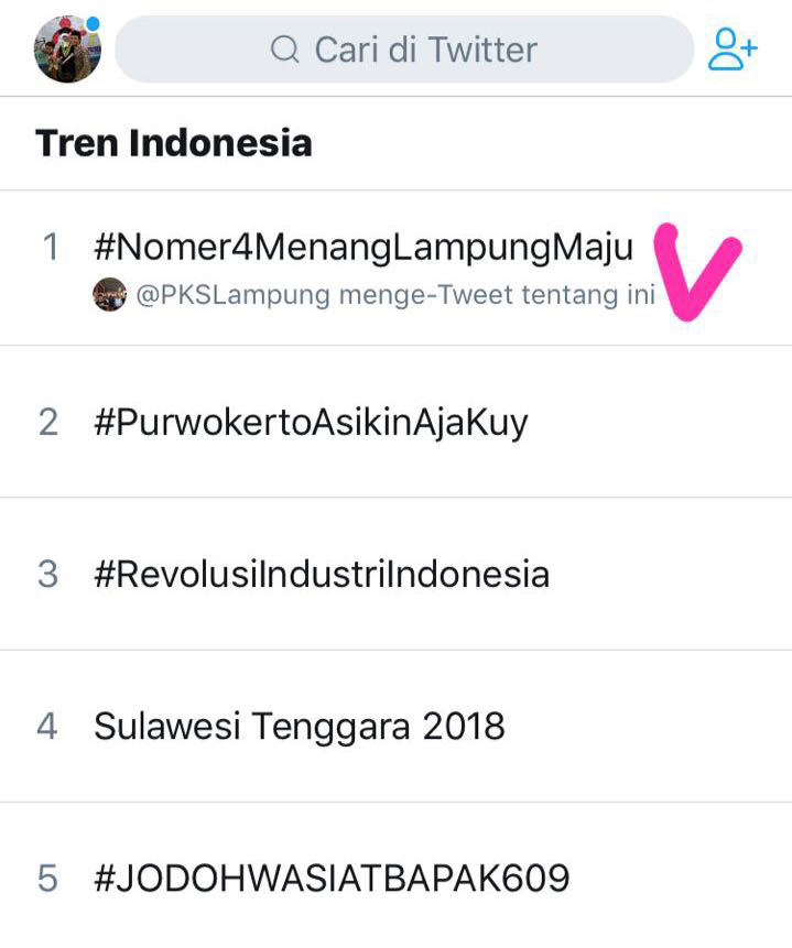 Debat Terakhir #Nomer4MenangLampungMaju Kuasai Jagad Twitter