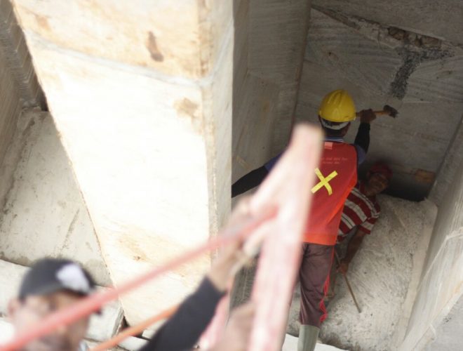 Kontruksi Diduga “Buruk” Flyover Kembali Rusak