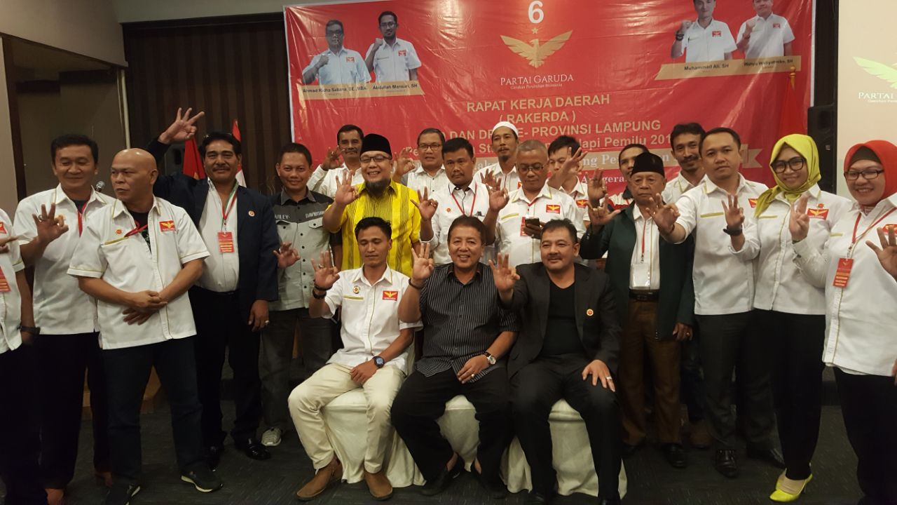 Partai Garuda Resmi Dukung Arinal – Nunik di Pilgub Lampung