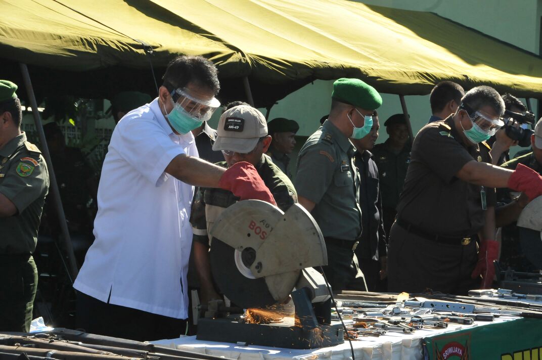 Pemprov Lampung Apresiasi Pendekatan Korem 043/Gatam Dalam Mengantisipasi Kepemilikan Senjata Api Rakitan