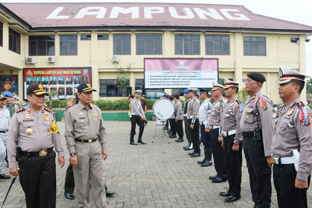 Pjs. Gubernur Lampung Didik Suprayitno Hadiri Gelar Pasukan Operasi Krakatau 2018