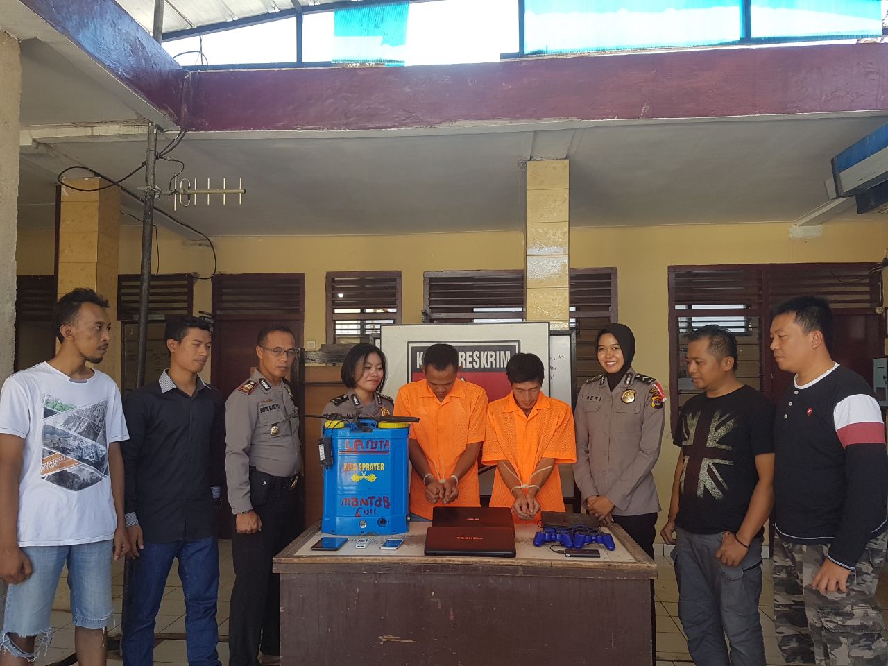 Polsek Tanggamus Bekuk Dua Petani Terindetifikasi Pelaku Curat