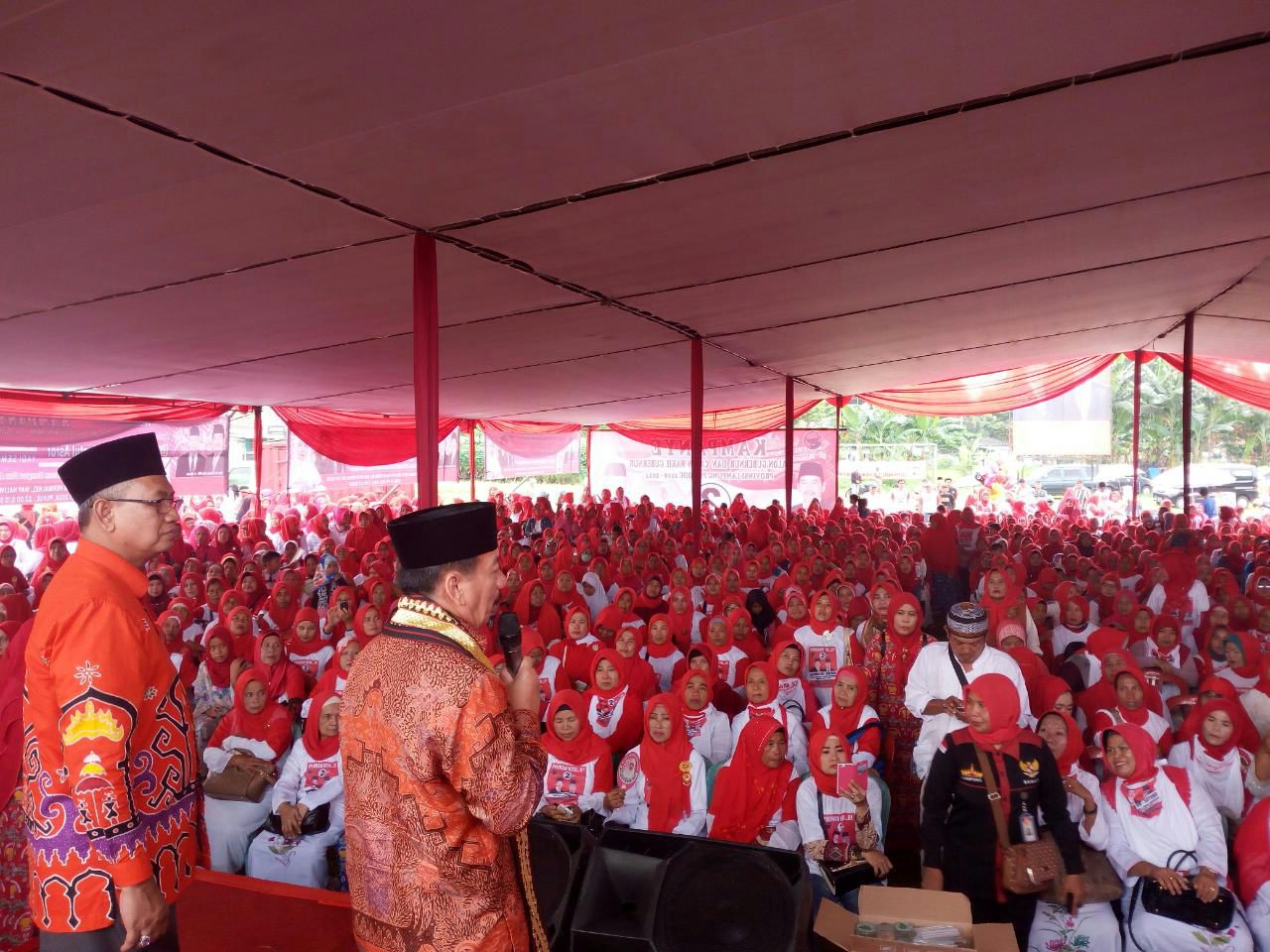 Herman HN – Sutono Ajak Masyarakat Bergotongroyong Menangkan Pilgub Lampung 2018