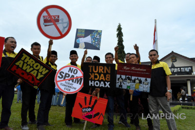 Wartawan Di Lamtim Deklarasikan Anti Ujaran Kebencian dan Berita Hoax