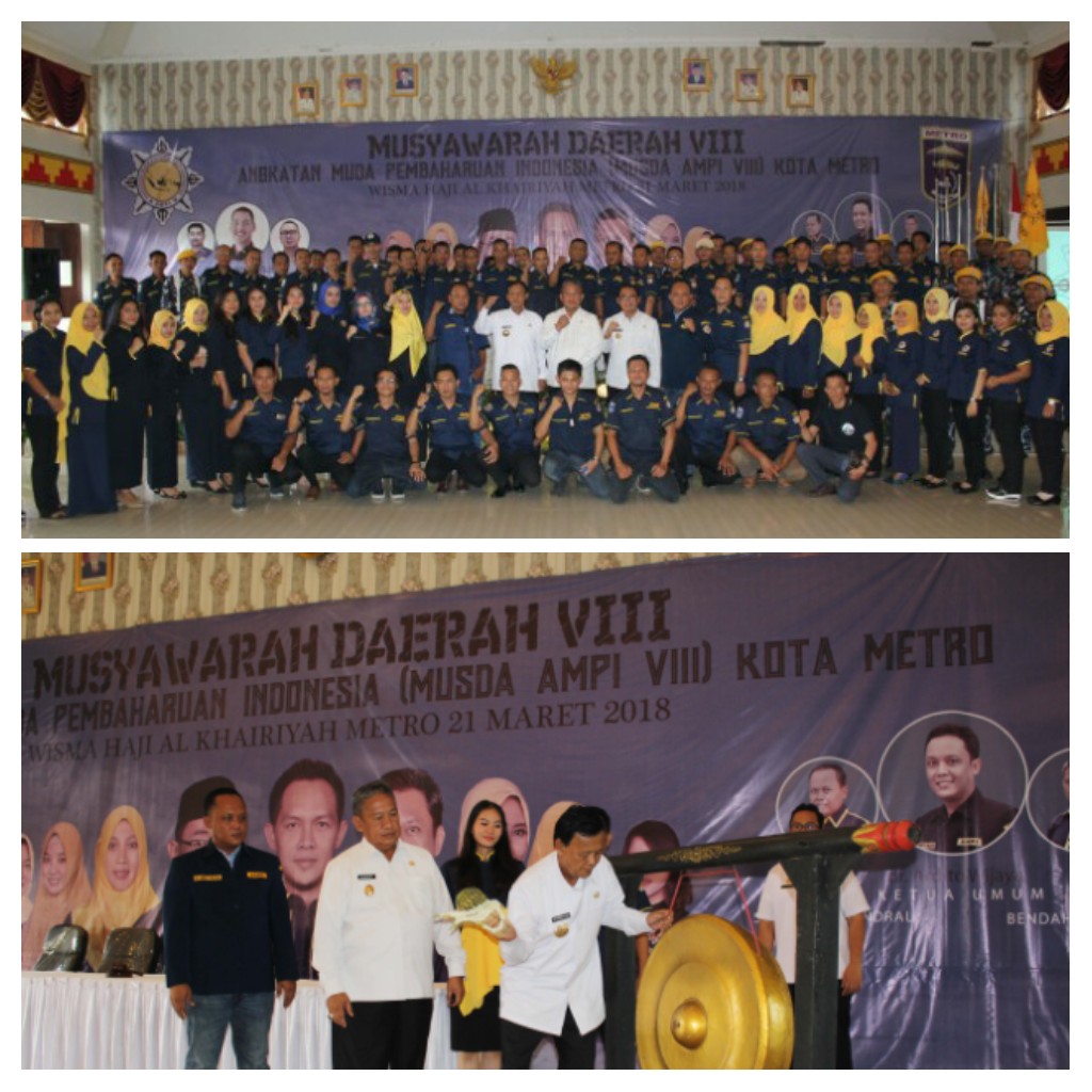 Walikota Metro Buka Musda AMPI Kota Metro