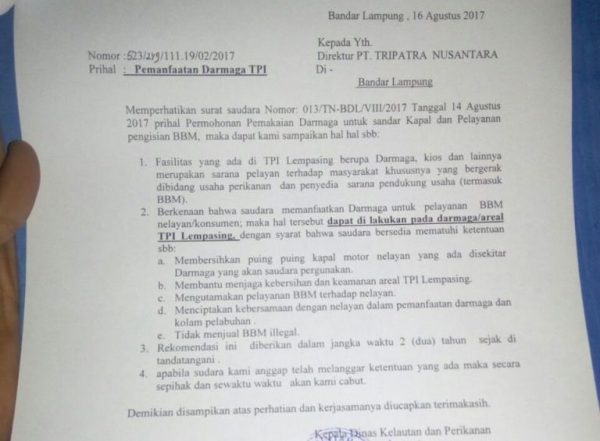 Watala : Ijin DKP Untuk Kapal Tripatra Salahi Peruntukan Dermaga