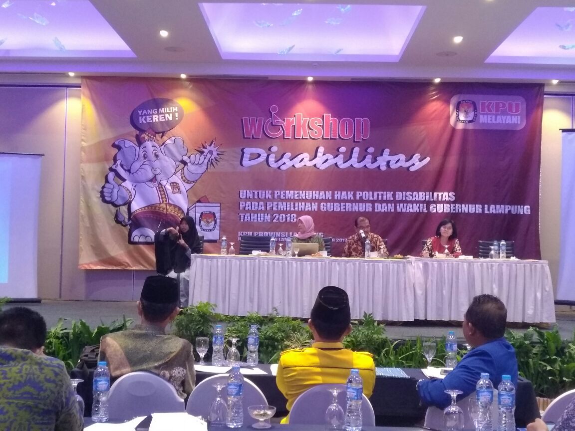 KPU Lampung Workshop Disabilitas