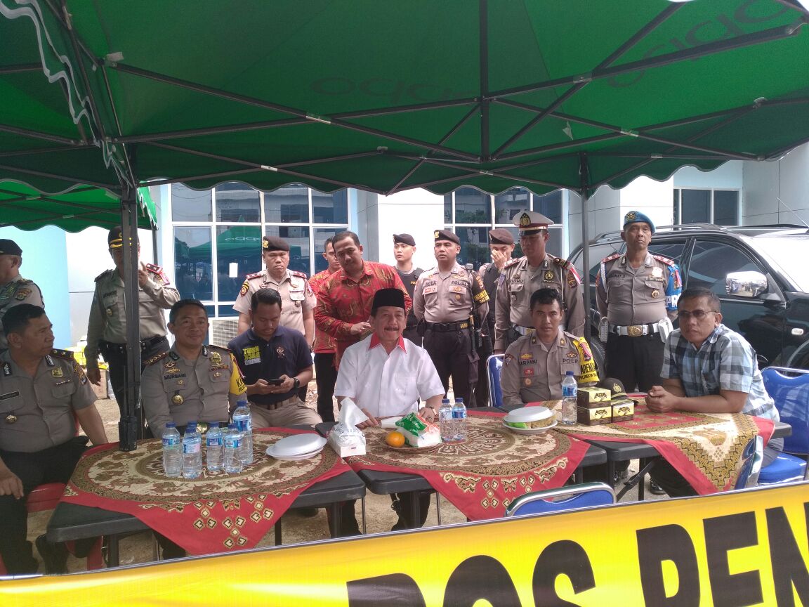 Usai Tes Kesehatan Herman HN Kunjungi Posko Pam Polresta di RSUD Abdoel Moeloek