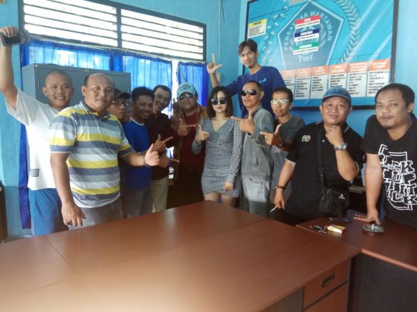 Eddy Law dan Neng Oshin Sambangi PWI Metro Saat Road Show di Lampung