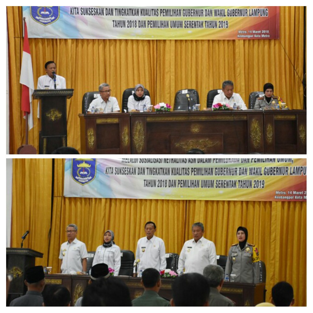 Pemkot Metro Sosialisasikan Netralitas ASN