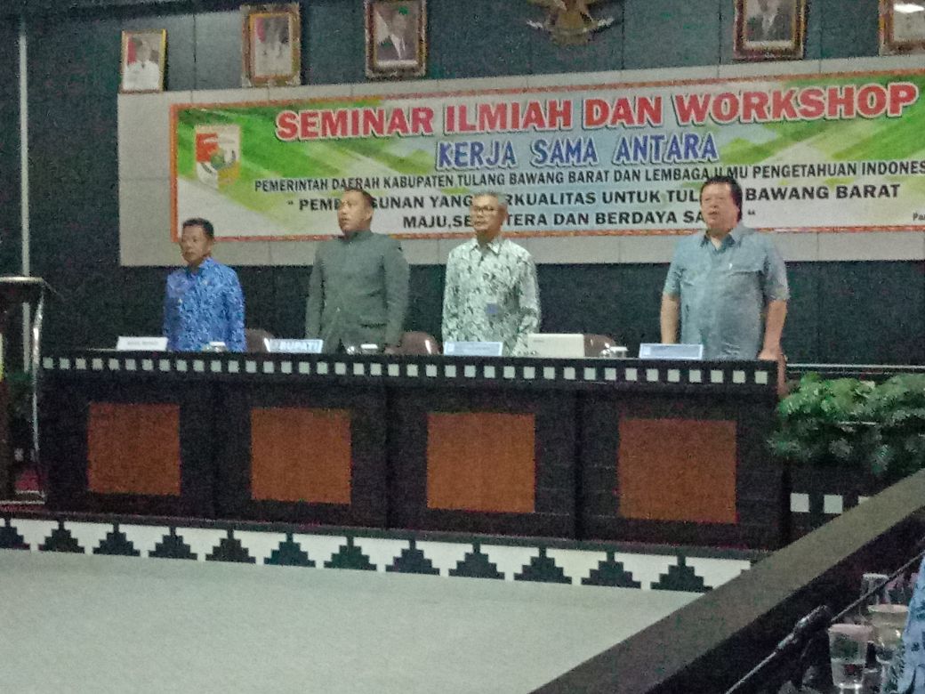 Pemkab Tubaba Bersama LIPI Gelar Seminar Ilmiah dan Workshop