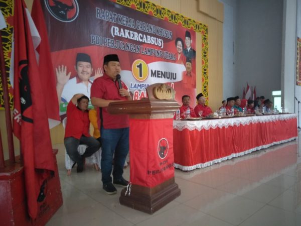 DPC PDI-P Lampura Gelar Rakercabsus