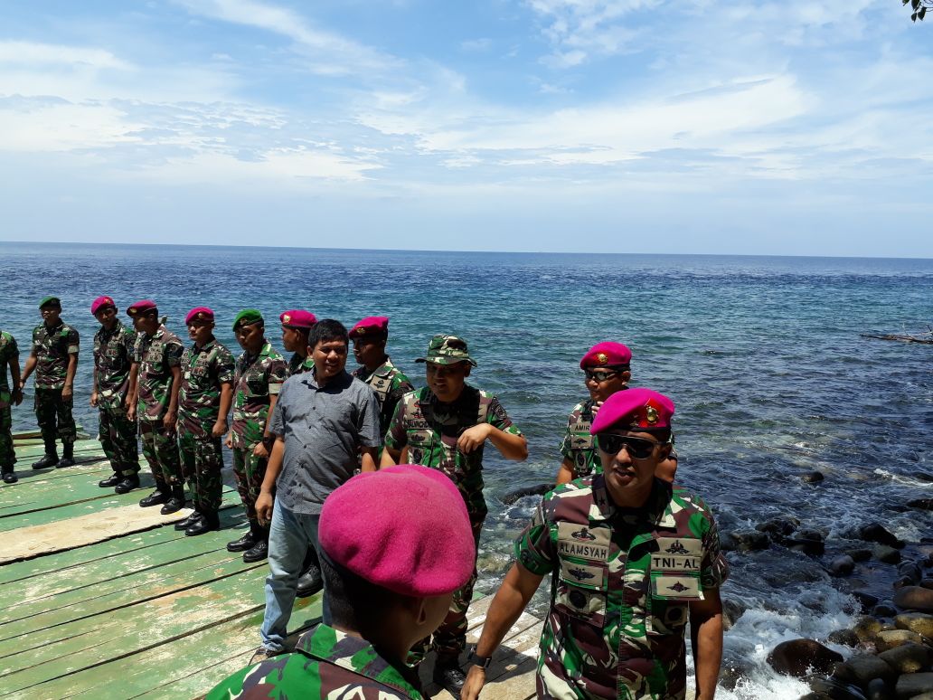 Brigjen TNI (Mar) Nur Alamsyah Kunjungi Satgas Pamputer Pulau Rondo Kota Sabang
