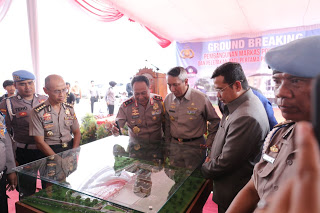 Pjs. Gubernur Hadiri Acara Pembangunan Mapolda Lampung