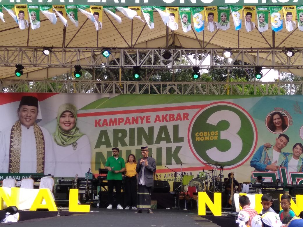 Soleh Baijuri Pimpin Doa Ajak Pilih Arinal-Nunik