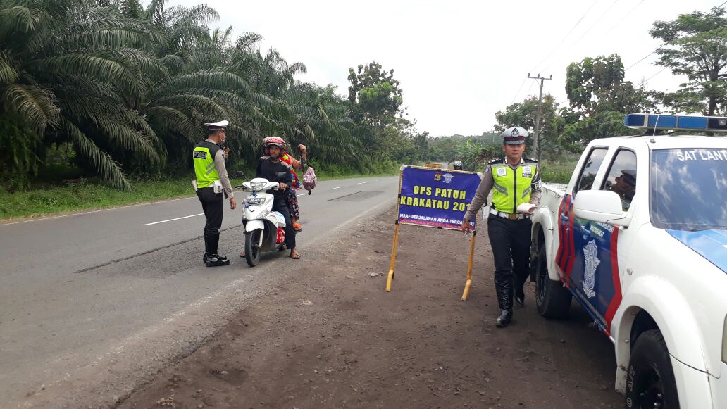 Operasi Patuh Krakatau Kesadaraan Berlalulintas Warga Waykanan Masih Rendah