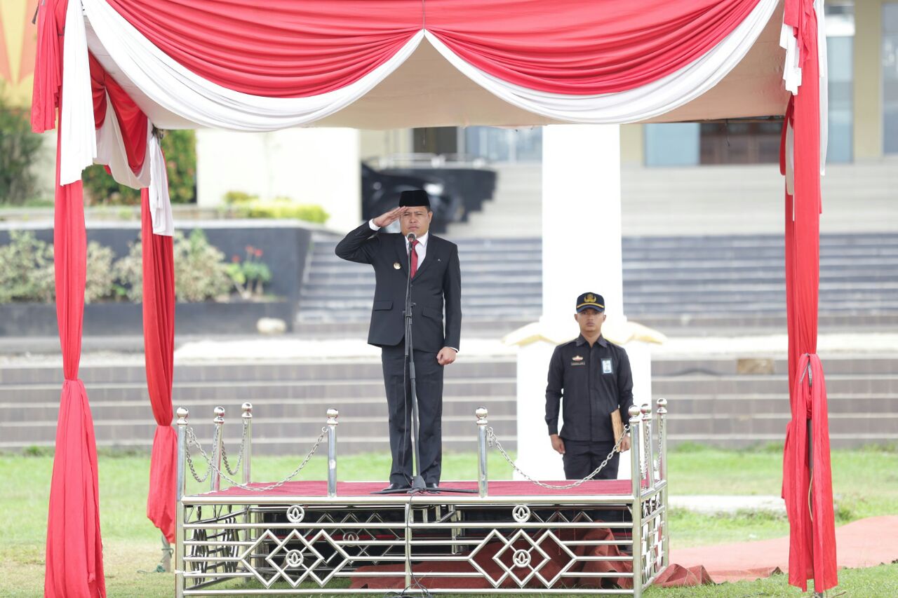 Wabup Pesawaran Eriawan Pimpin Upacara Peringatan HARKITNAS