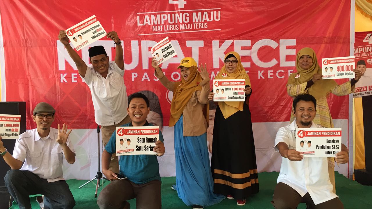 Keceriaan Peserta Ketupat Menunggu Kehadiran Cawagub Jajuli