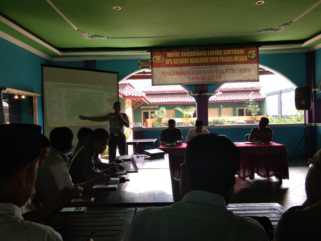 Jelang Idul Fitri 1439 H Polres Mesuji Rakor Lintas Sektoral Operasi Ketupat Krakatau 2018