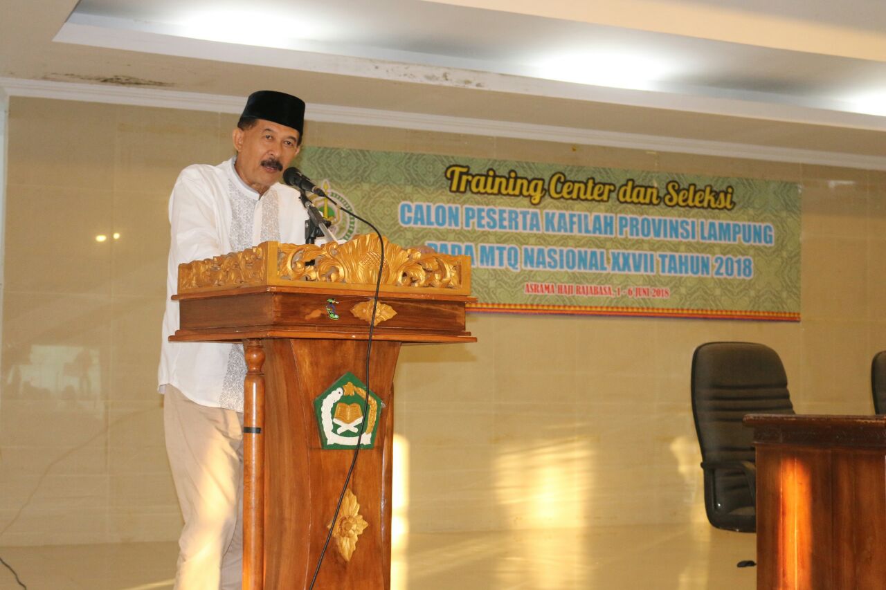 Pemprov Lampung Persiapkan Kafilah MTQ Nasional ke XXVII di Medan