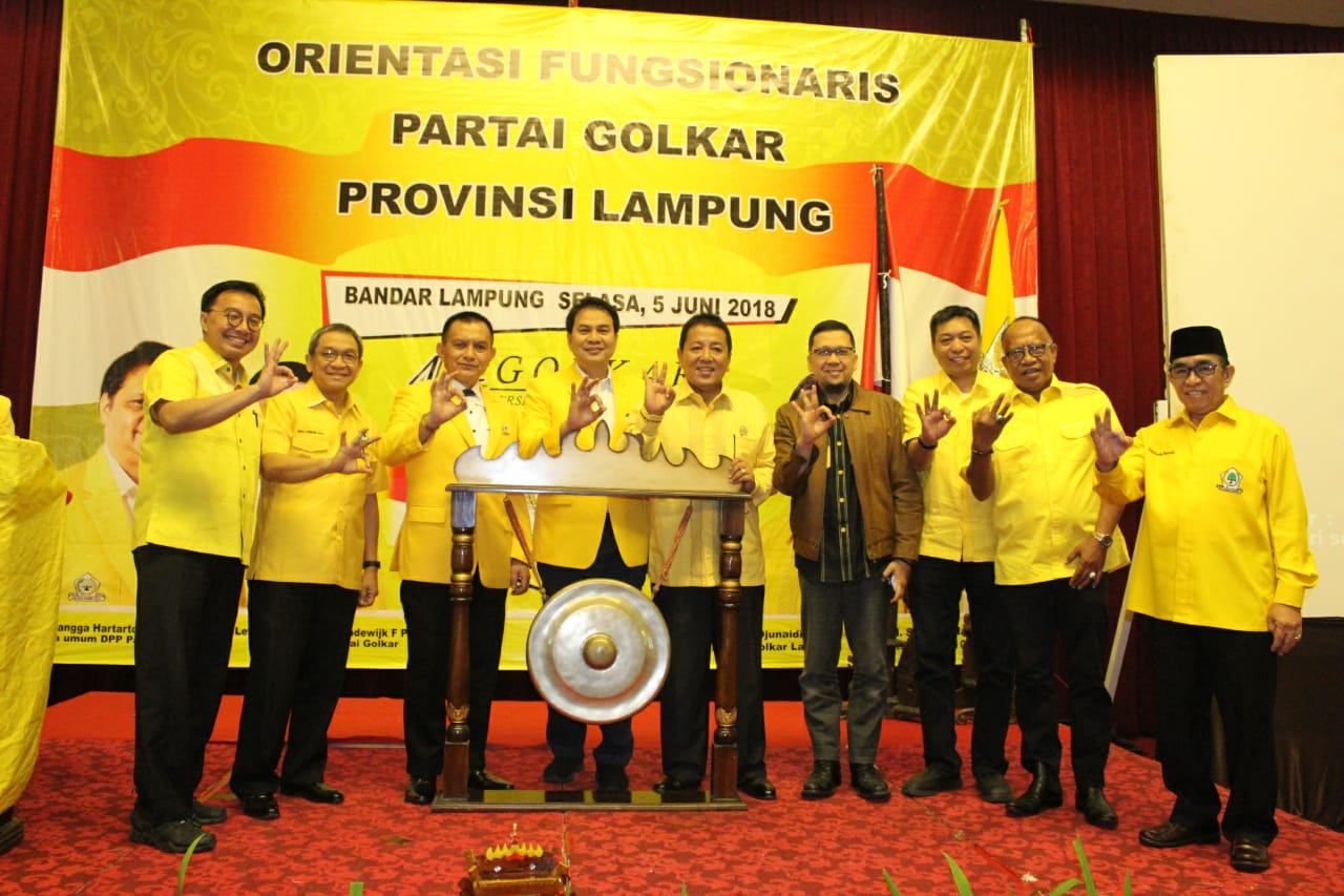 DPD Partai Golkar Prov Lampung Gelar Orientasi Fungsionaris Tahun 2018