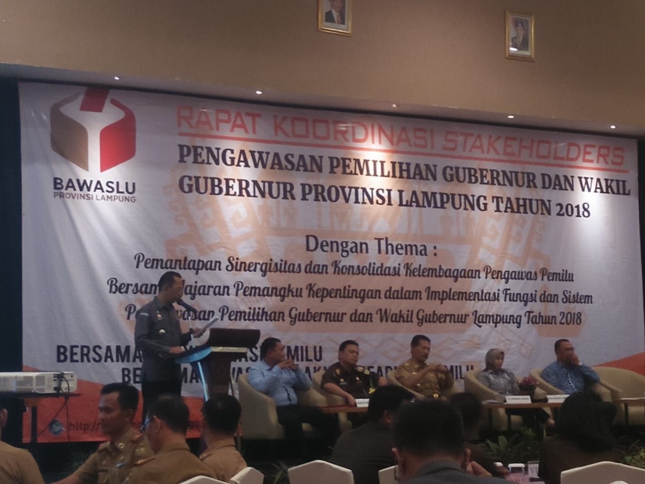Rapat Koordinasi Stakeholders Bawaslu Perkuat Pengawasan Pilgub Lampung