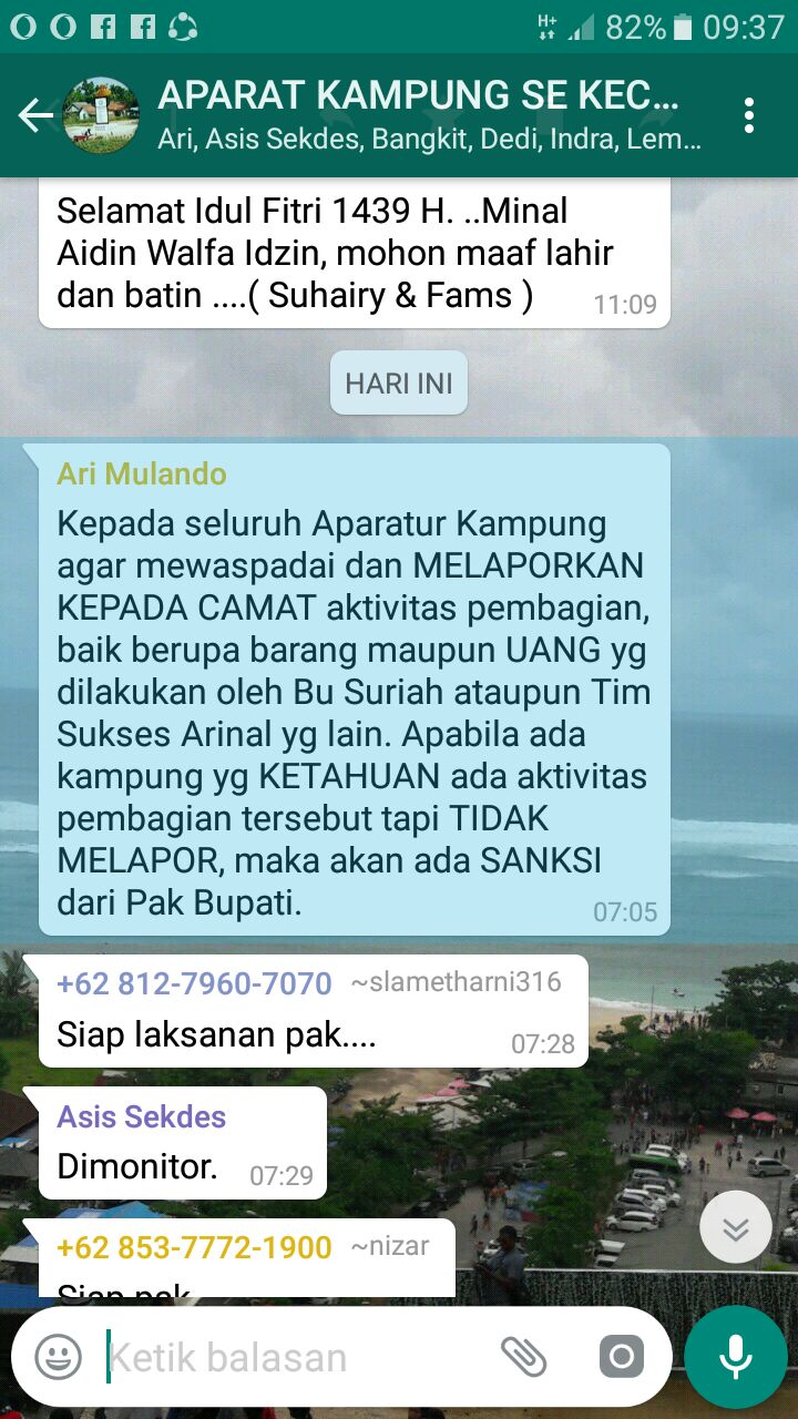 Bupati Waykanan Diduga Tidak Netral Di Pilgub Lampung?