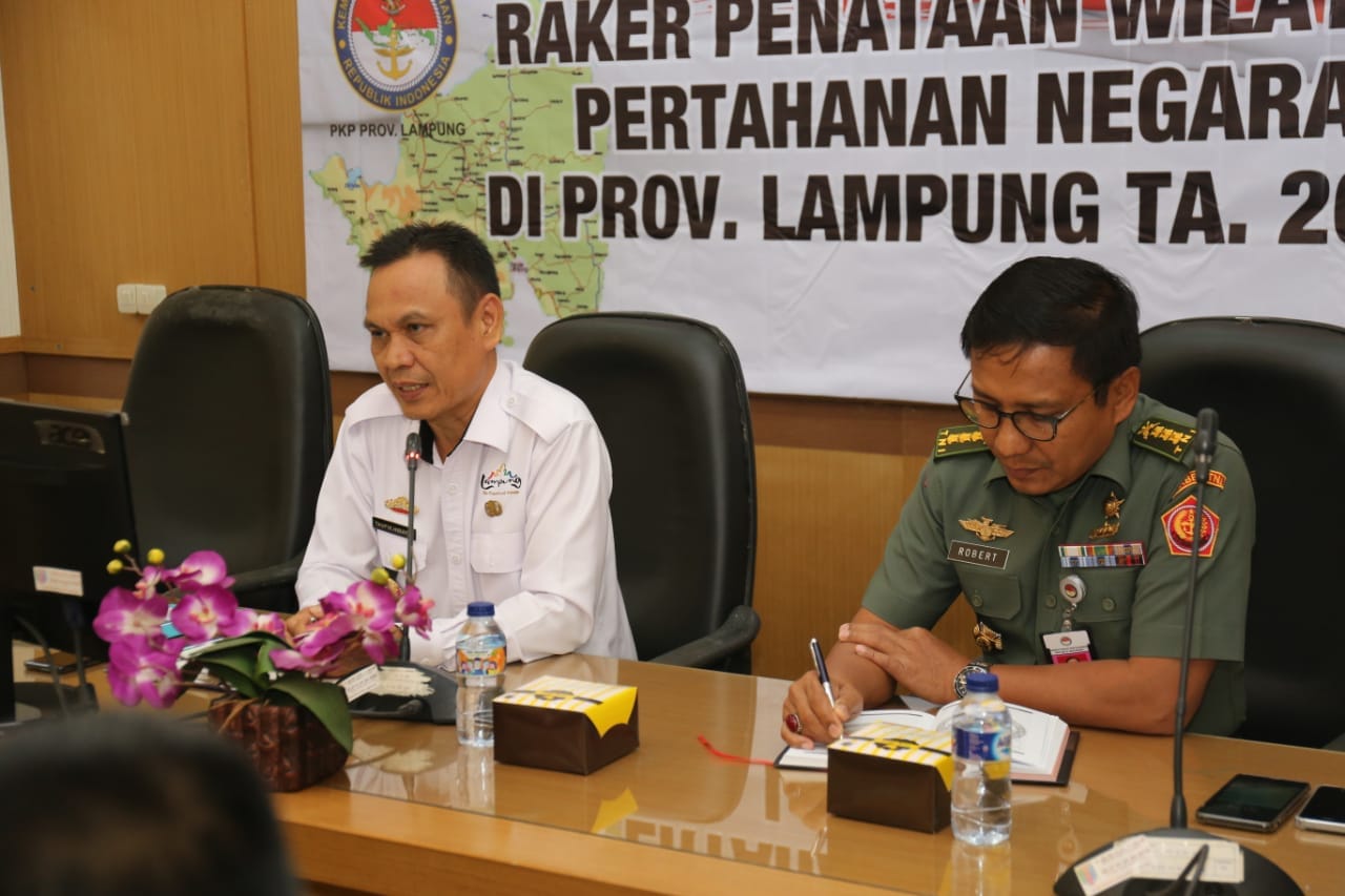 Raker Pemprov Lampung dan Kemenhan Bahas Rencana Wilayah Pertahanan