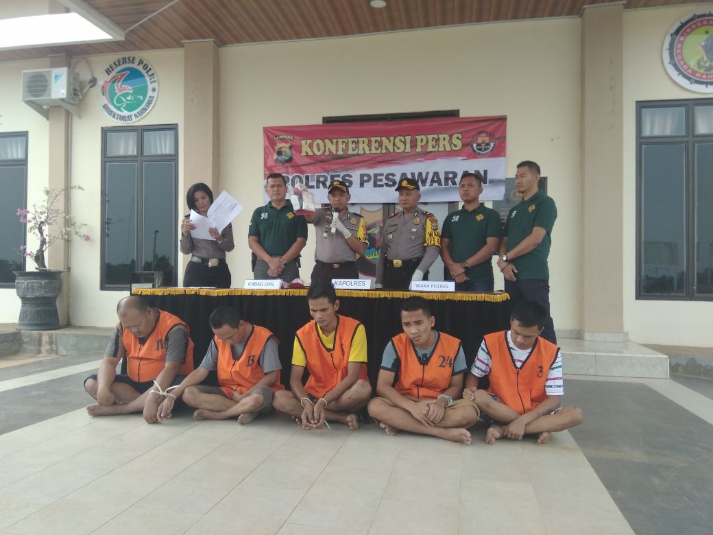 Polres Pesawaran Komitmen Menekan Angka Peredaran Narkoba di Kabupaten Pesawaran