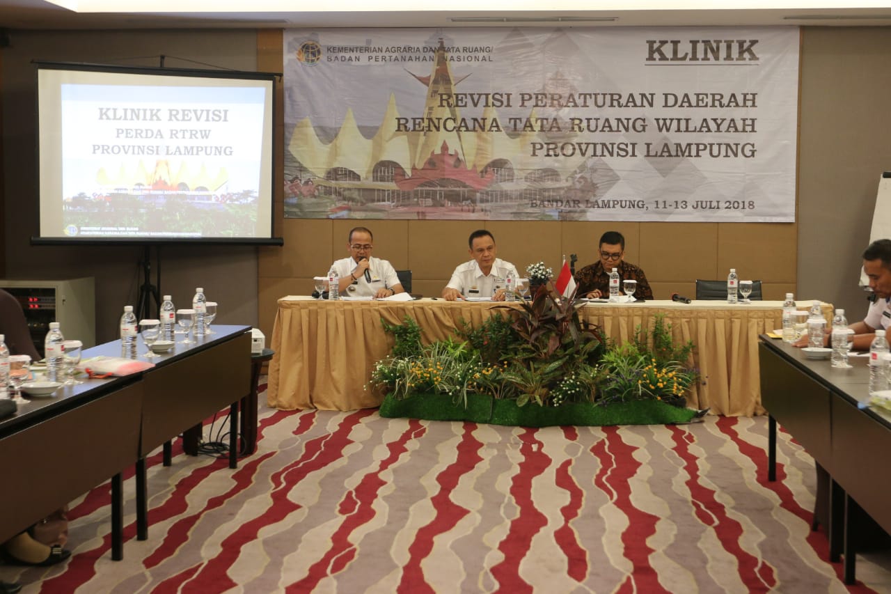Pemprov Perjuangkan Revisi RTRW Provinsi Lampung Disetujui ATR