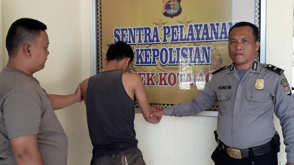 Polsek Kota Agung Tembak Pelaku Spesialis Jambret