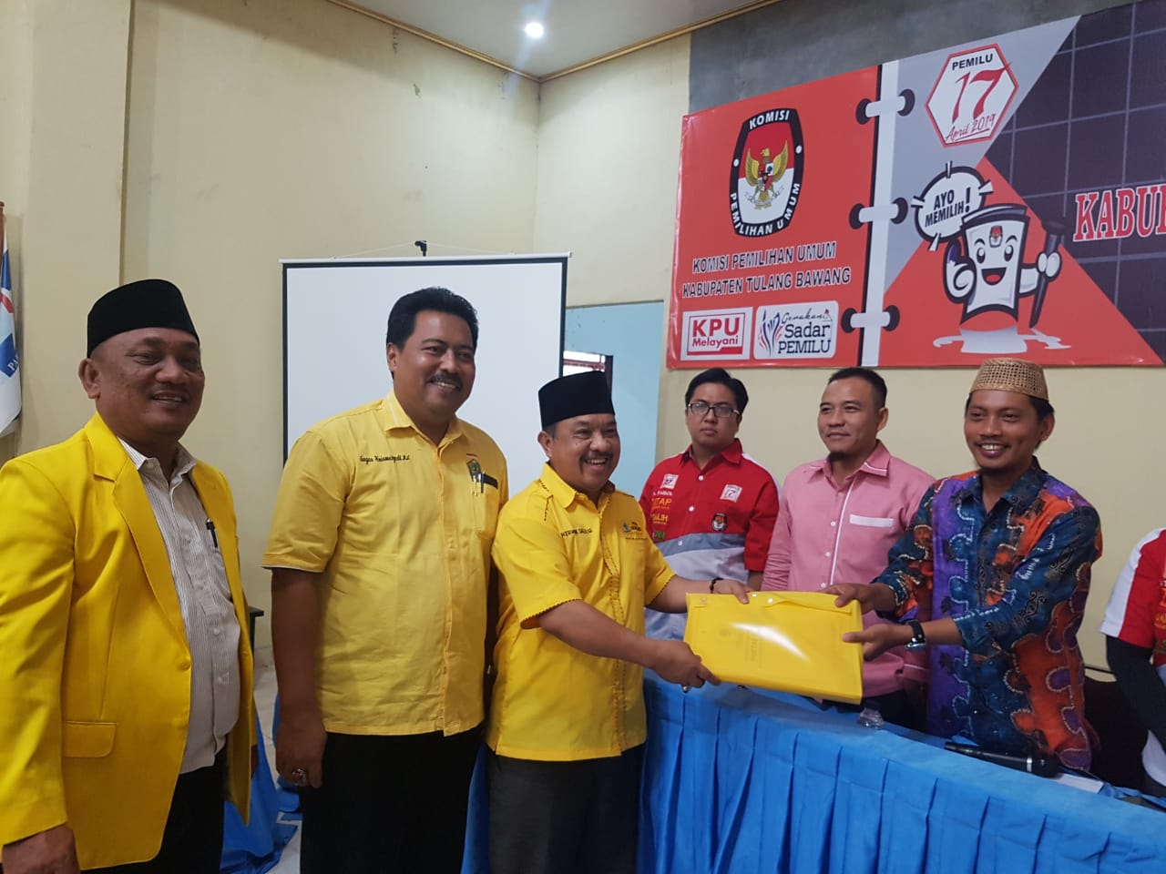 DPD Golkar Tuba Daftarkan 40 Bacaleg ke KPUD