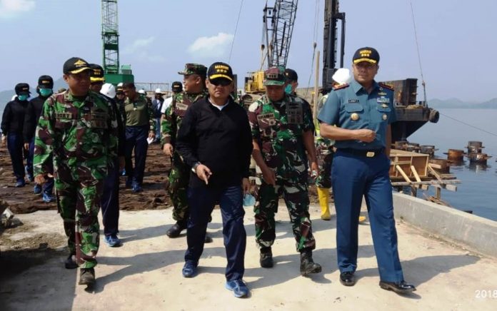 Wakasal Tinjau Pembangunan Armada Terpadu Teluk Ratai