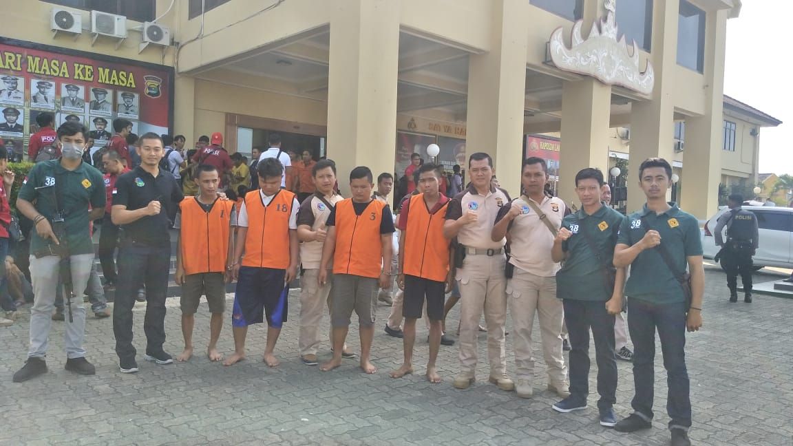 Reskrim Narkoba Pesawaran Amankan 4 Tersangka Penyalahgunaan Narkoba
