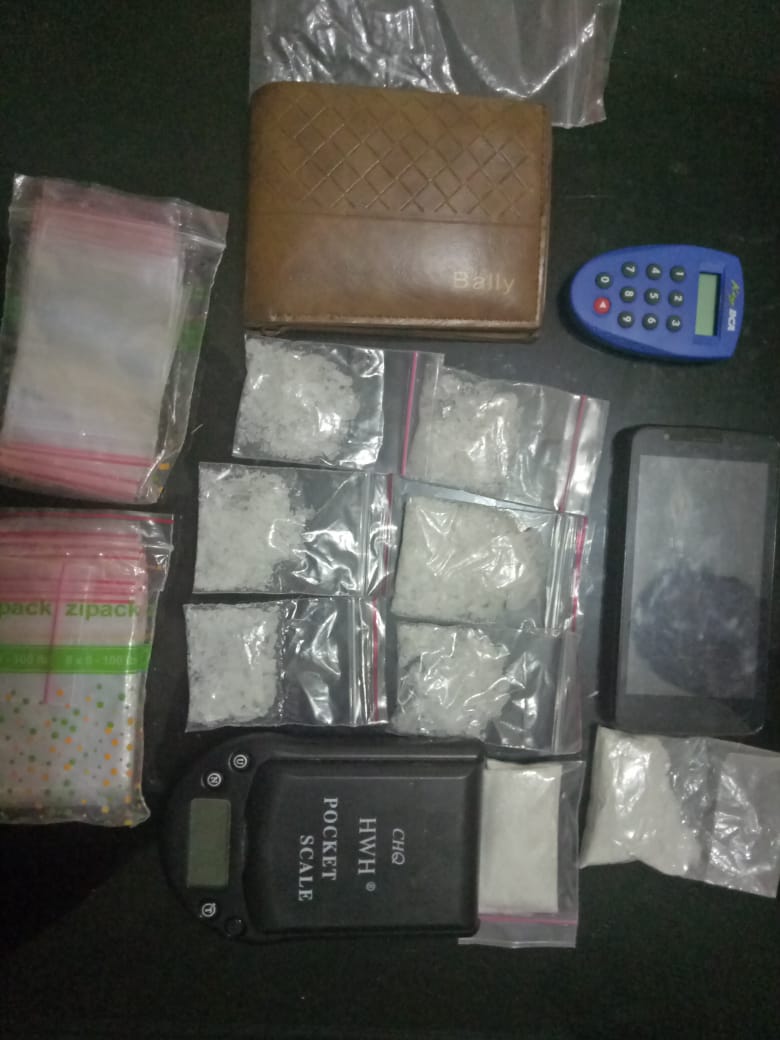 Ditresnarkoba Polda Lampung Amankan 6 Paket Sabu Dari Bandar Di Jagabaya